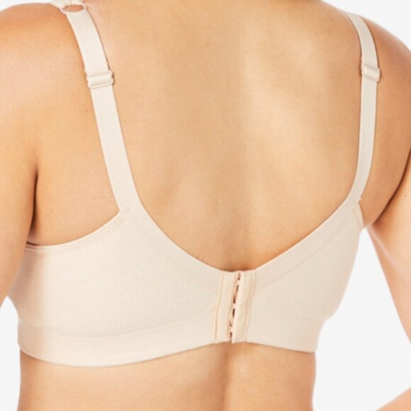 Catherine's Beige Cotton Comfort Wireless Bra -54DD-NWT - Picture 2 of 6